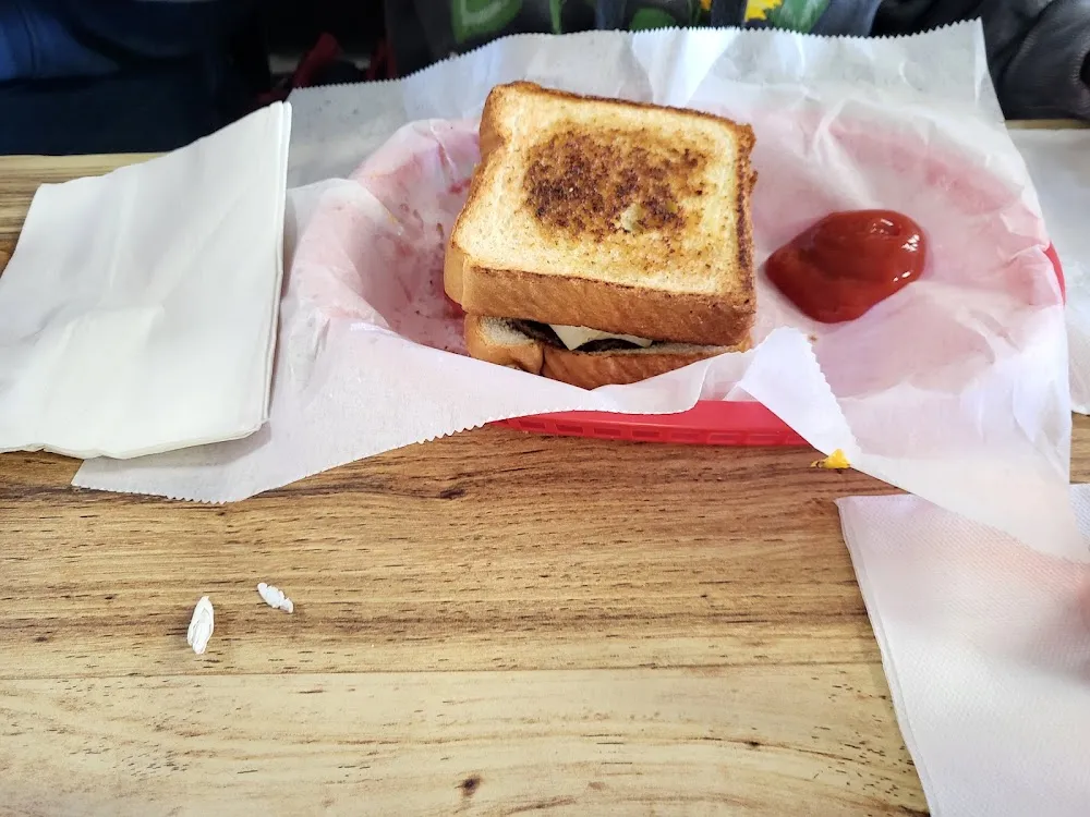 Mushroom and Swiss Burger on Texas Toast